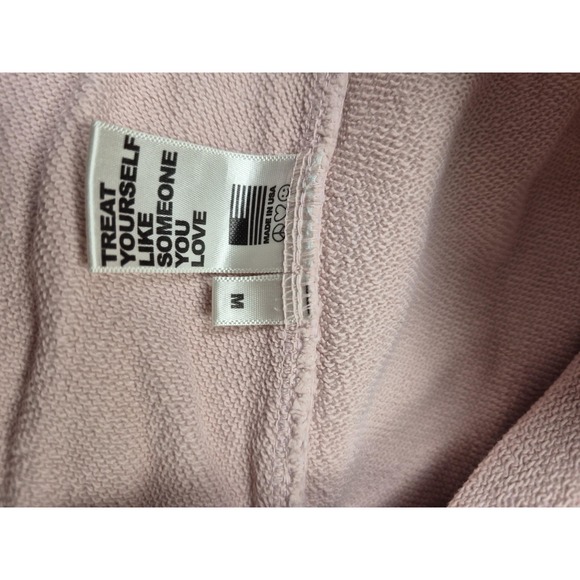 Madhappy Shorts Medium Pink Sweat 8" Inseam Elastic Waist Peace Logo Casual - Picture 5 of 14